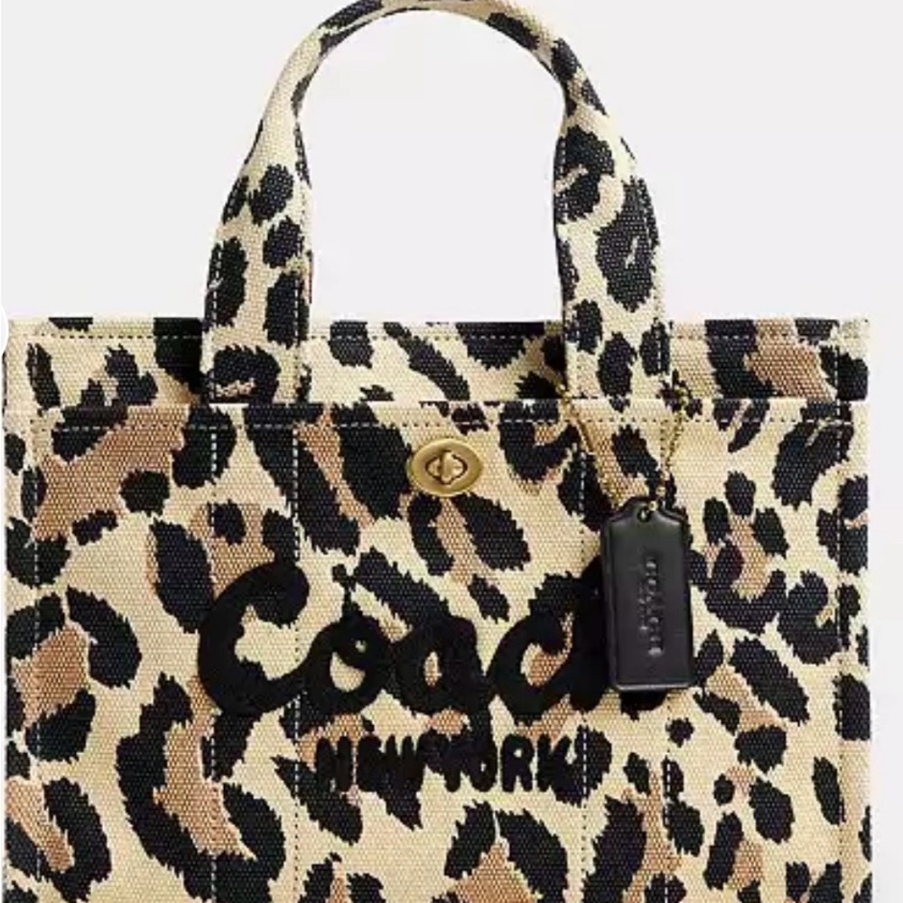 Coach Leopard Print Cargo 26 Bag NWOT